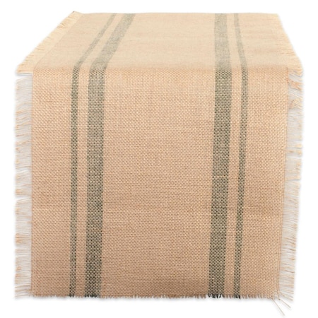 Fastfood 14 x 72 in. Artichoke Double Border Burlap Table Runner FA1536650